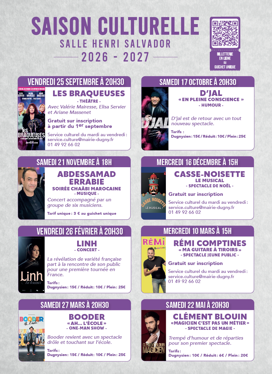 Saison culturelle 2026-2027