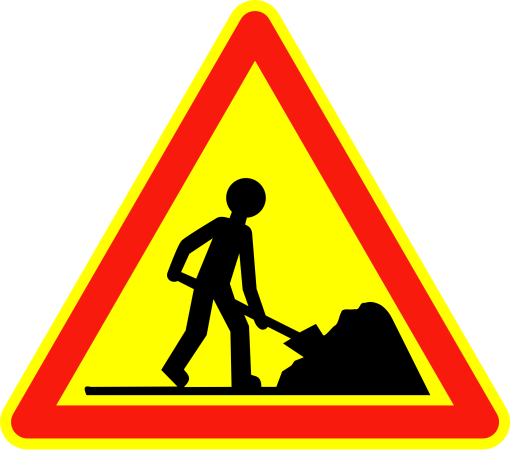 Panneau travaux