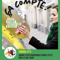CONSEIL N°3 : JAMAIS D’ÉLÉCTROMÉNAGER (MÊME PETIT)  DANS LE BAC JAUNE 