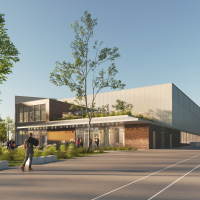 Le futur gymnase de l'Aire des Vents - © Engasser + associés / CBS Lifteam